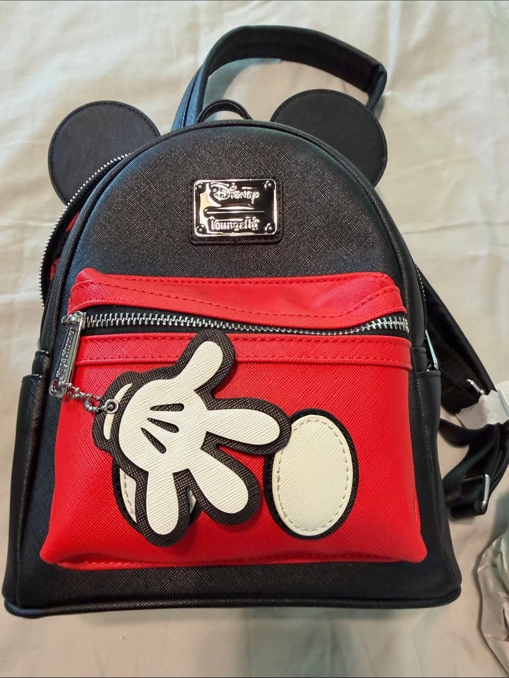 Loungefly Disney Mickey Mouse Black and Red Mini Backpack